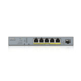 Zyxel GS1350-6HP-EU0101F netværksswitch Administreret L2 Gigabit Ethernet (10/100/1000) Strøm over Ethernet (PoE) Grå