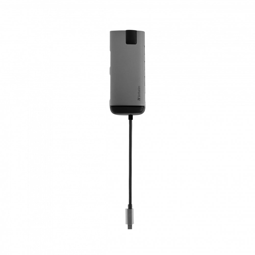Verbatim 49142 dockingstation USB 3.2 Gen 1 (3.1 Gen 1) Type-C Sort, Sølv
