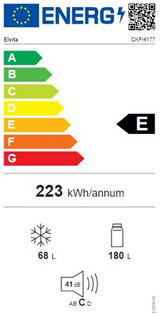 Elvita CKFI4177 integrerbart kølefryseskab