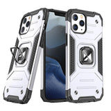 Wozinsky Ring Armor Case Kickstand Tough Rugged Cover til iPhone 13 Pro Max sølv