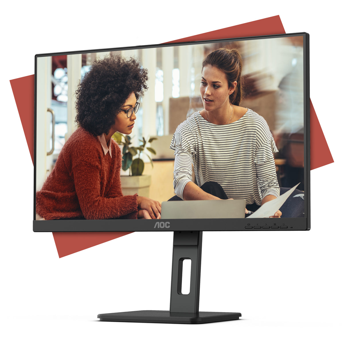 AOC E3 24E3QAF LED display 60,5 cm (23.8") 1920 x 1080 pixel Fuld HD LCD Sort