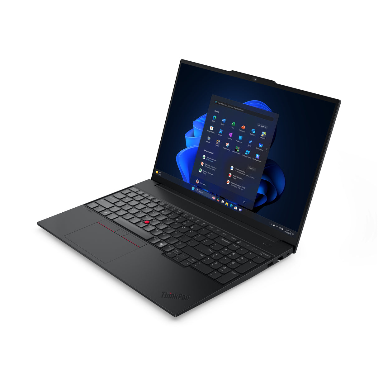 Lenovo ThinkPad E16 Gen 3 (AMD) AMD Ryzen™ 7 250 Laptop 40,6 cm (16") WUXGA 16 GB DDR5-SDRAM 512 GB SSD Wi-Fi 6E (802.11ax) Windows 11 Pro Sort Nordisk