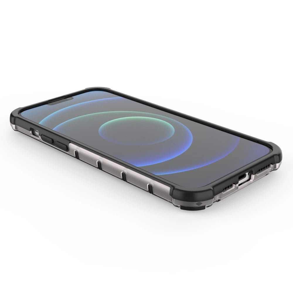 Honeycomb Case armor cover med TPU Bumper til iPhone 13 Pro Max blå