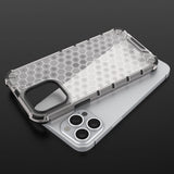 Honeycomb Case armor cover med TPU Bumper til iPhone 13 Pro Max gennemsigtig