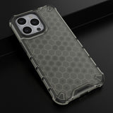 Honeycomb Case armor cover med TPU Bumper til iPhone 13 Pro sort