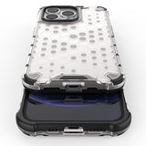 Honeycomb Case armor cover med TPU Bumper til iPhone 13 Pro sort