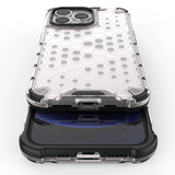 Honeycomb Case rustning med TPU Bumper til iPhone 13 Pro grøn