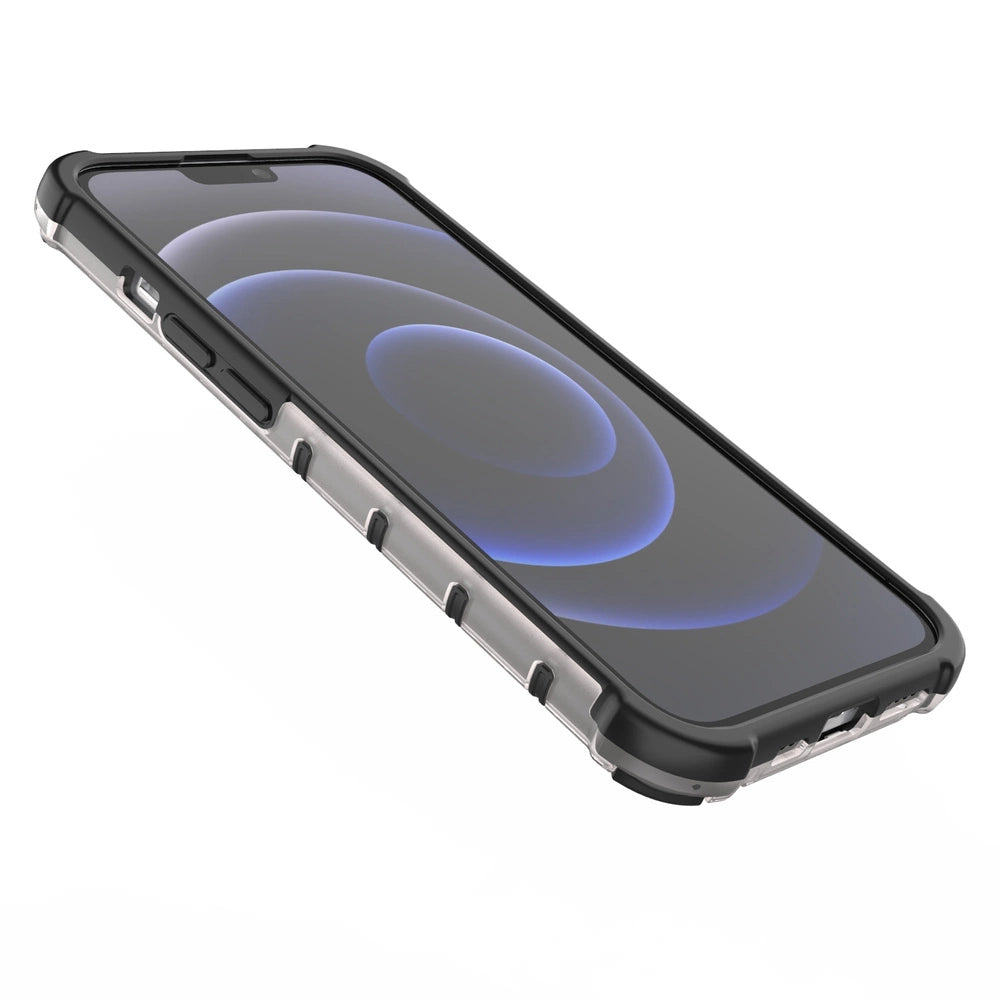 Honeycomb Case rustning med TPU Bumper til iPhone 13 Pro rød