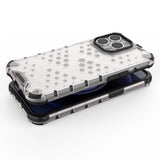 Honeycomb Case armor cover med TPU Bumper til iPhone 13 Pro gennemsigtig