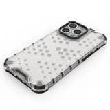 Honeycomb Case armor cover med TPU Bumper til iPhone 13 Pro gennemsigtig