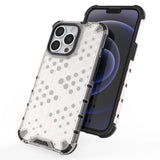 Honeycomb Case armor cover med TPU Bumper til iPhone 13 Pro gennemsigtig