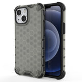 Honeycomb Case armor cover med TPU Bumper til iPhone 13 mini sort