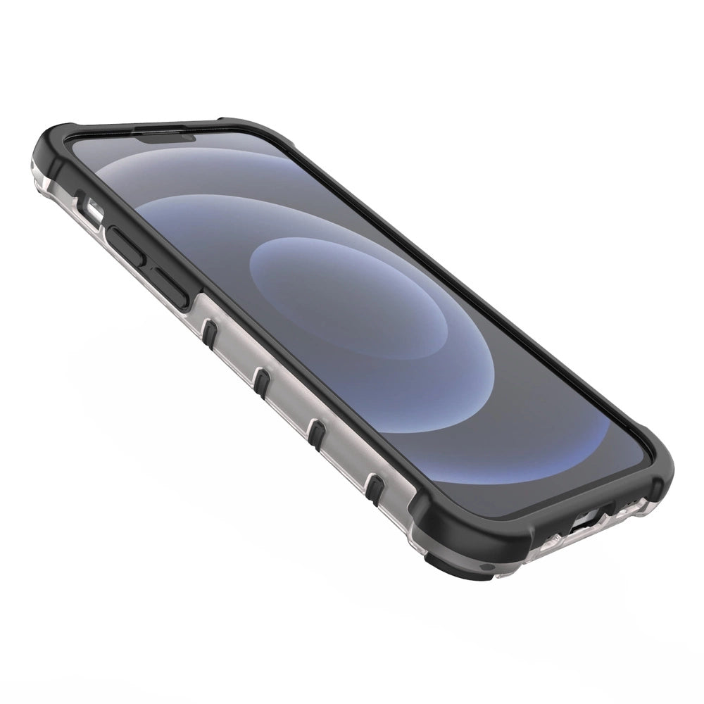 Honeycomb Case rustning med TPU Bumper til iPhone 13 mini sort