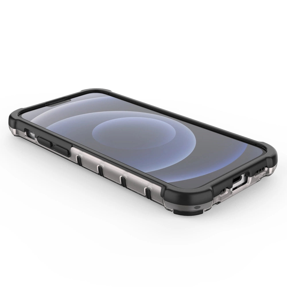 Honeycomb Case rustning med TPU Bumper til iPhone 13 mini sort