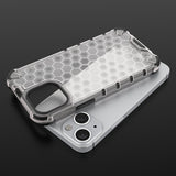 Honeycomb Case armor cover med TPU Bumper til iPhone 13 mini sort