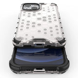 Honeycomb Case rustning med TPU Bumper til iPhone 13 mini sort
