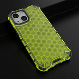 Honeycomb Case rustning med TPU Bumper til iPhone 13 mini grønt