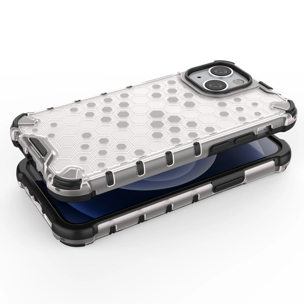 Honeycomb Case rustning med TPU Bumper til iPhone 13 mini rød