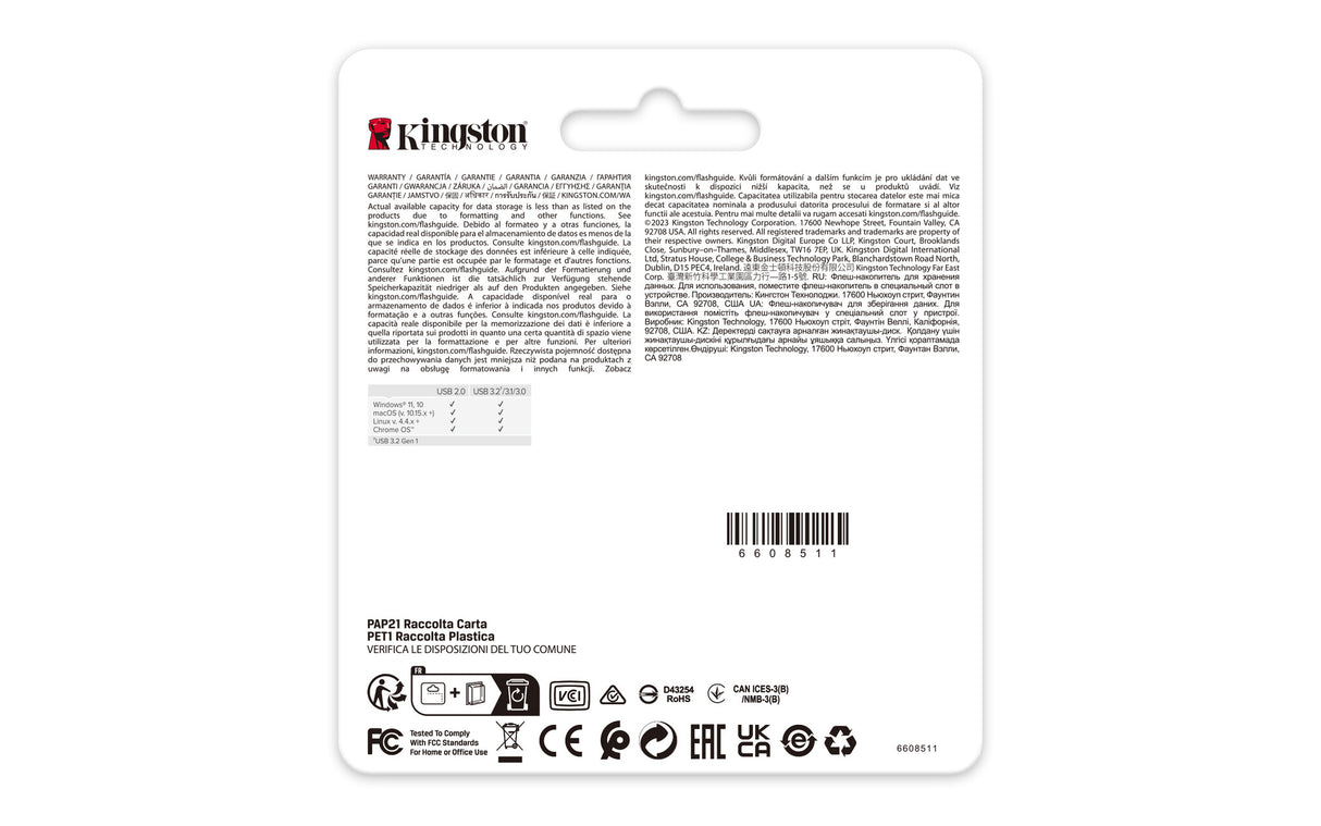 Kingston Technology DataTraveler 128 GB 220 MB/s Metal USB 3.2 Gen 1 SE9 G3