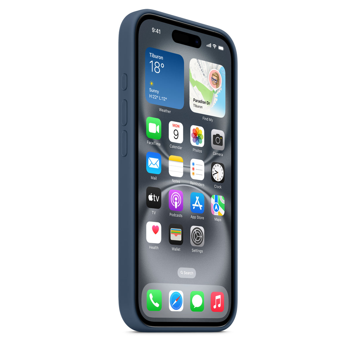 Apple iPhone 16 Silicone Case with MagSafe - Denim