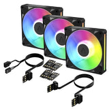 ARCTIC BioniX P14 A-RGB Computerkabinet Ventilator 14 cm Sort 3 stk