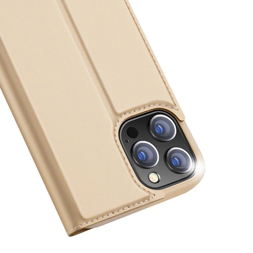 Dux Ducis Skin Pro Bokhylster til iPhone 13 Pro guld