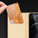 Dux Ducis Skin Pro Bogreol type etui til iPhone 13 Pro Max guld