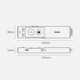 Baseus Orange Dot Wireless Presentation Laser Pointer - Gray (with battery)