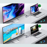 Choetech 9in1 multifunktionel USB Type C HUB - 3x USB 3.2 Gen 1 / SD og TF hukommelseskortlæser / HDMI 4K 30Hz / VGA Full HD 60Hz / USB Type C / RJ45 grå (HUB-M15 grå)