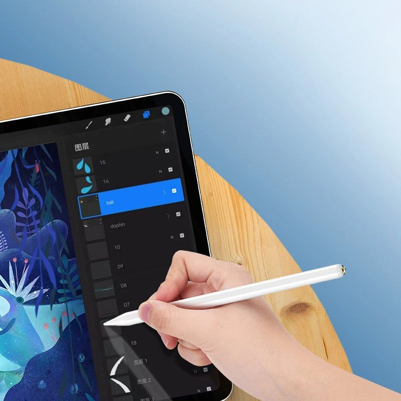 Choetech kapasitiv styluspen til iPad (aktiv) hvid (HG04)