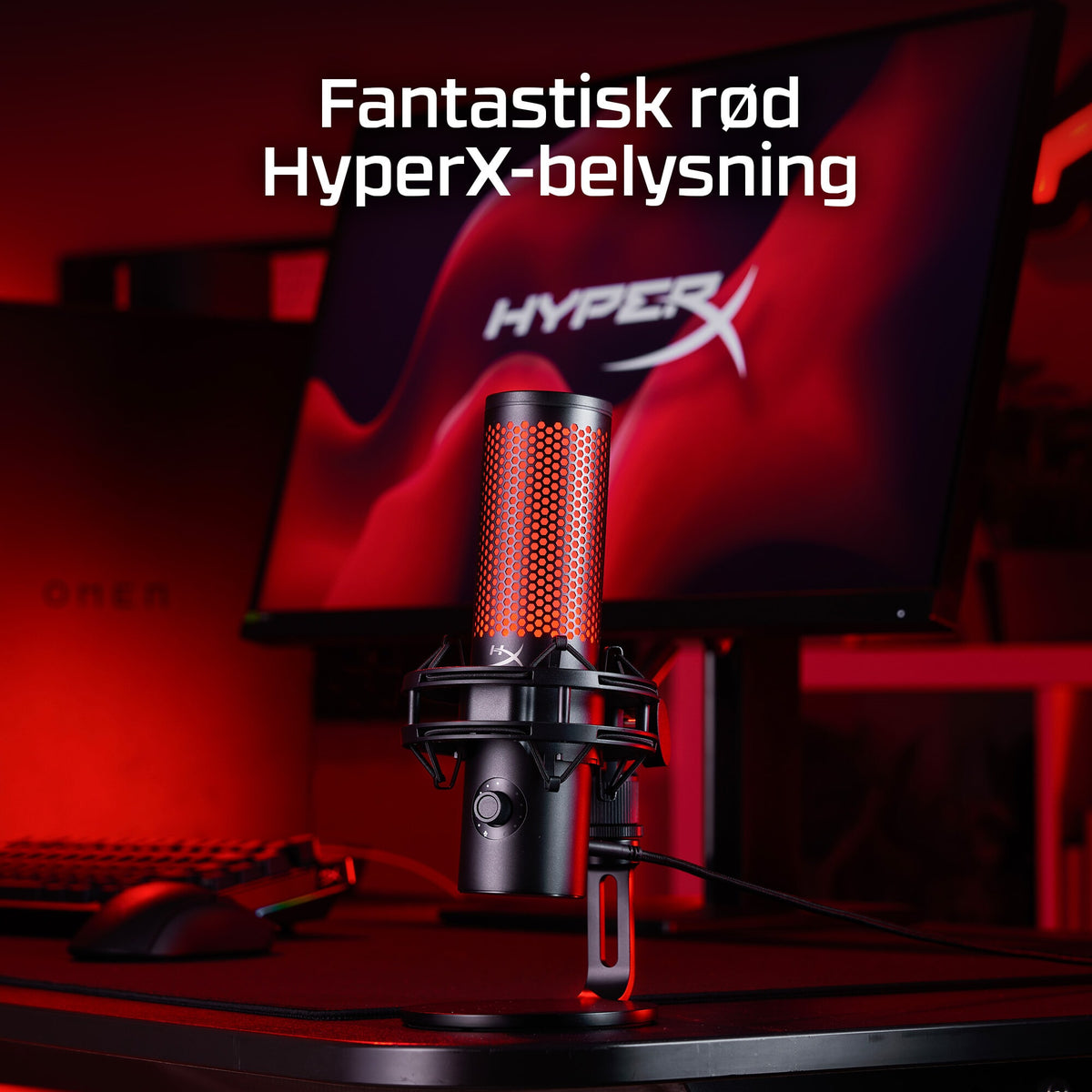 HyperX QuadCast 2 Mikrofon Kablet -7.5dB Sort