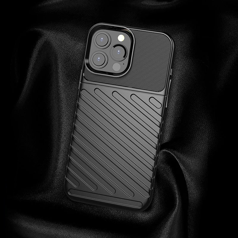 Thunder Case Flexible Tough Rugged Cover TPU Case til iPhone 13 Pro Max grøn