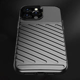 Thunder Case Flexible Tough Rugged Cover TPU Case til iPhone 13 Pro Max sort