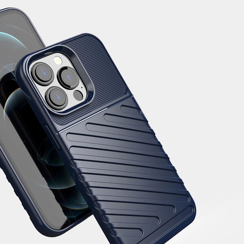 Thunder Case Flexible Tough Rugged Cover TPU Case til iPhone 13 Pro grøn
