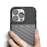 Thunder Case Flexible Tough Rugged Cover TPU Case til iPhone 13 Pro sort