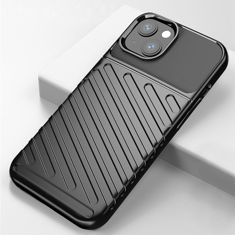 Thunder Case Flexible Tough Rugged Cover TPU Case til iPhone 13 mini blå