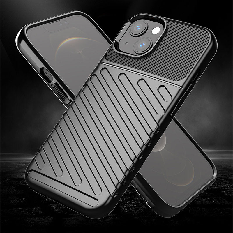 Thunder Case Flexible Tough Rugged Cover TPU Case til iPhone 13 mini blå