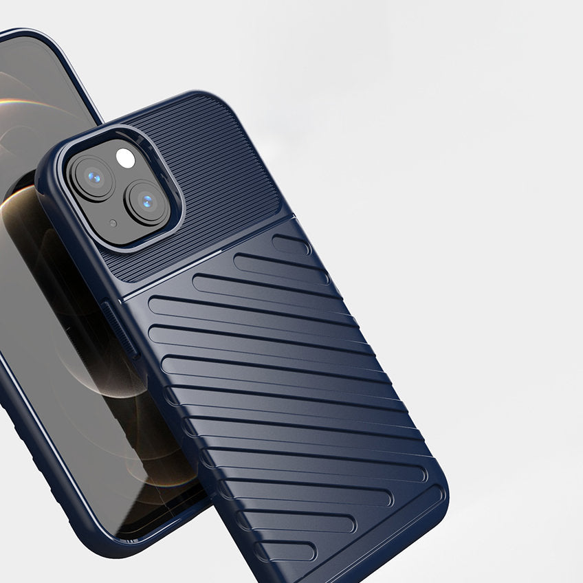Thunder Case Flexible Tough Rugged Cover TPU Case til iPhone 13 mini blå