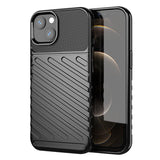 Thunder Case Flexible Tough Rugged Cover TPU Case til iPhone 13 mini sort