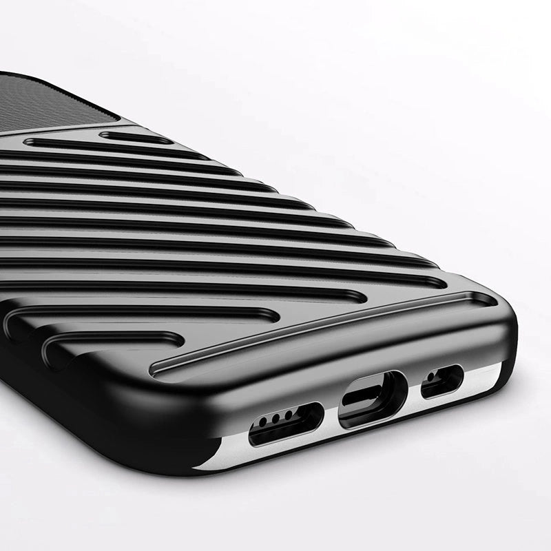 Thunder Case Flexible Tough Rugged Cover TPU Case til iPhone 13 mini sort