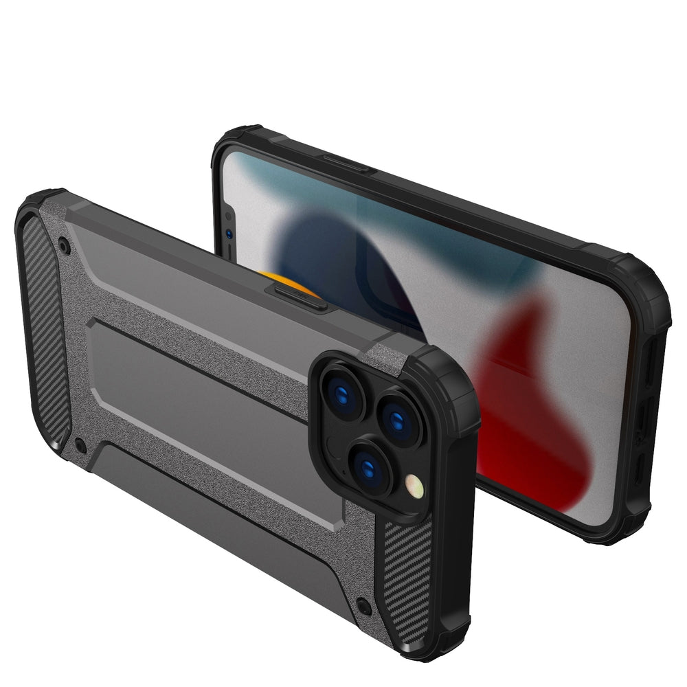 Hybrid Armor Case Tough Rugged Cover til iPhone 13 Pro Max guld