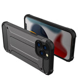 Hybrid Armor Case Tough Rugged Cover til iPhone 13 Pro Max guld