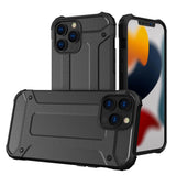 Hybrid Armor Case Tough Rugged Cover til iPhone 13 Pro sort
