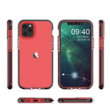 Spring Case klar TPU gel beskyttelsesdæksel med farverig ramme til iPhone 13 Pro lyseblå