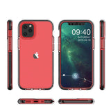 Spring Case klar TPU gel beskyttende cover med farverig ramme til iPhone 13 mini gul