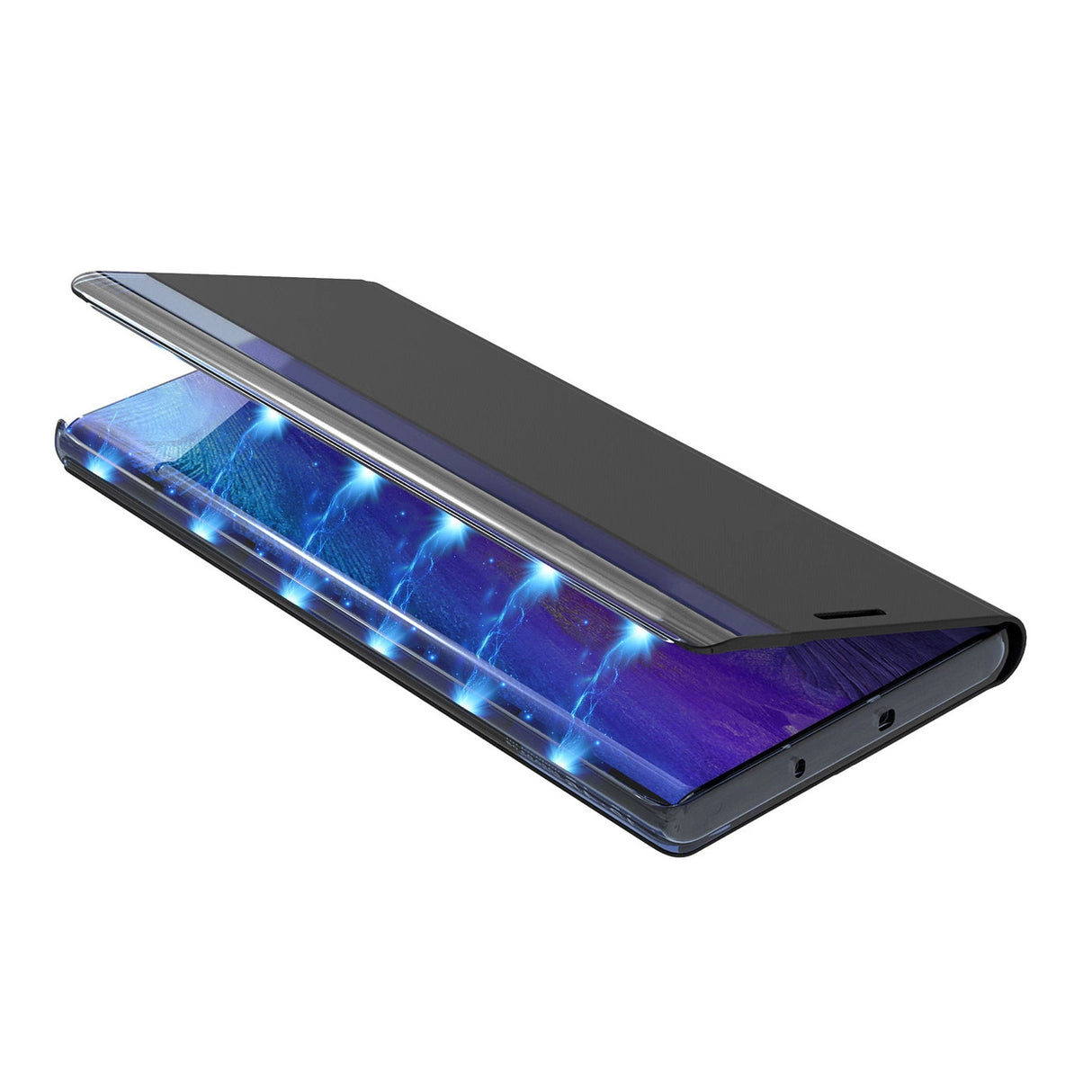 Sleep Case Bookcase Type Case med Smart Window til iPhone 13 Pro Max blå