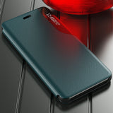 Eco læder View Case elegant bogreol type sag med kickstand til iPhone 13 Pro Max lilla