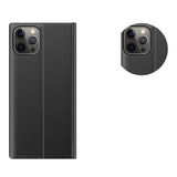 Sleep Case Bokhylster Type Case med Smart Window til iPhone 13 Pro blå