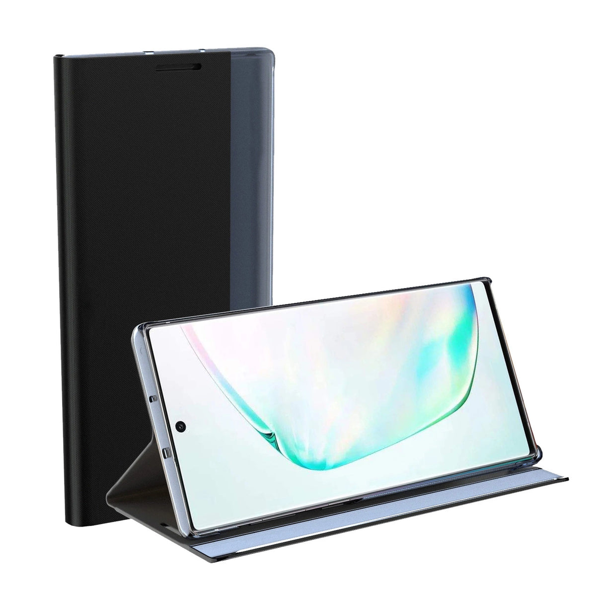 Sleep Case Bookcase Type Case med Smart Window til iPhone 13 Pro blå