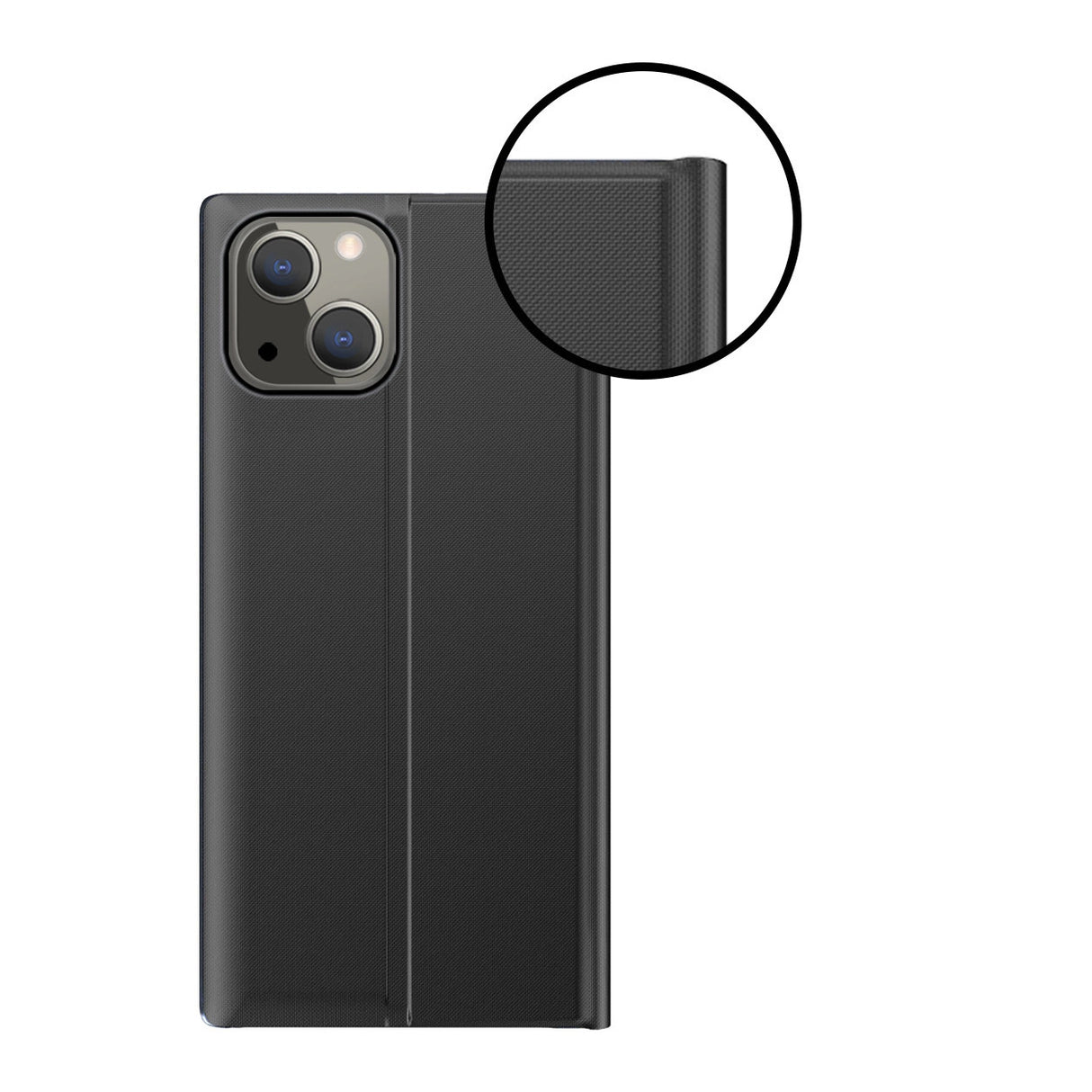 Sleep Case Bookcase Type Case med Smart Window til iPhone 13 blå